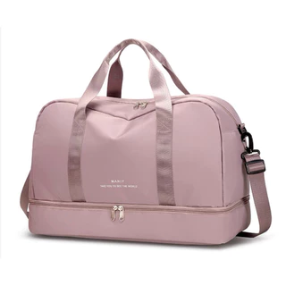 Bolsa Mala Para Viagem Academia Multifuncional De Grande Capacidade De Camada Dupla Sport  Com  Impermeável Alça Lateral em Oferta na Shopee
