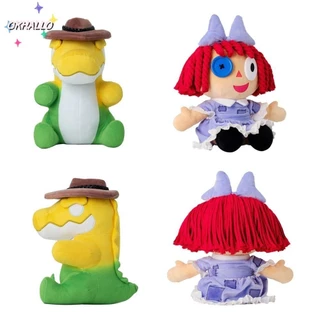 OKHALLO Boneca De Pelúcia De Circo Digital , A Incrível Gummigoo Plushie , Brinquedos Palhaço De 2 Gangle Hare Pomni Jax Plush Recheados Kids