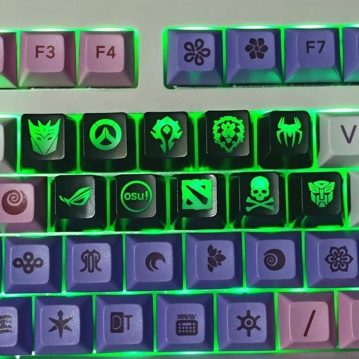 Keycap Eixo Cruzado OEM R4 ABS Translúcido Keycap Translúcido Keycap SJUC exclusivo