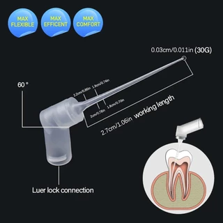 1Pcs Irrigação Dentária Endo Canal Raiz Terapia De Enxágüe Ferramenta Duplo Furo Lateral 30G Mangueira De Lavagem De Para Limpeza