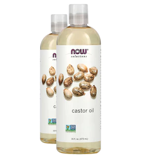 Kit 2x Óleo de Castor 473ml Now Foods 100% Puro Importado/Made in Usa