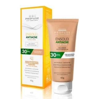 Profuse Ensolei Antiacne Color FPS 30 - Protetor Solar Facial 40g