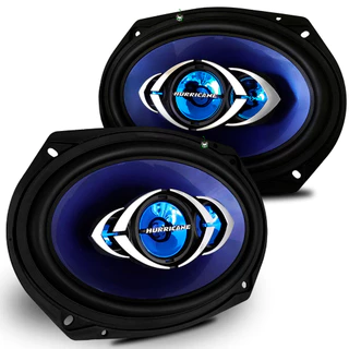 Par Alto Falante Hurricane Quadriaxial 6x9 Polegadas 180W