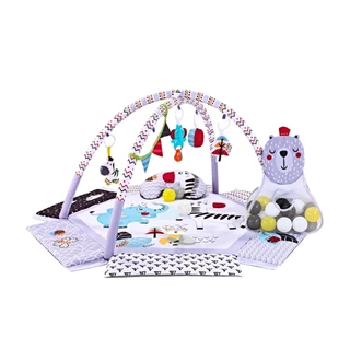 Tapete Ginásio Com Bolinhas Para Bebê Movie Cinza Maxi Baby em Oferta na Shopee