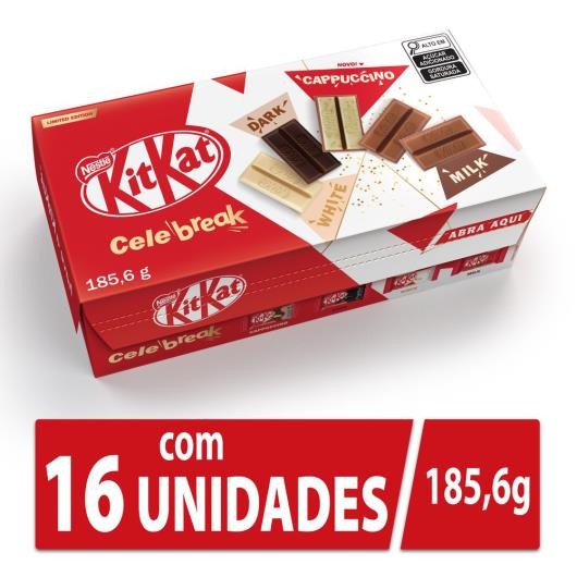 Caixa de Kit Kat 16 Uni de 11,6g Nestle Sortidos