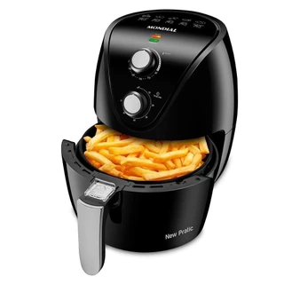 Fritadeira Air Fryer Mondial AF-31 | 1500W, 3,5 Litros, Preto, 110V