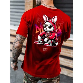Camiseta Masculina Coelho Bunny Streetwear Camisa Manfinity Estilo