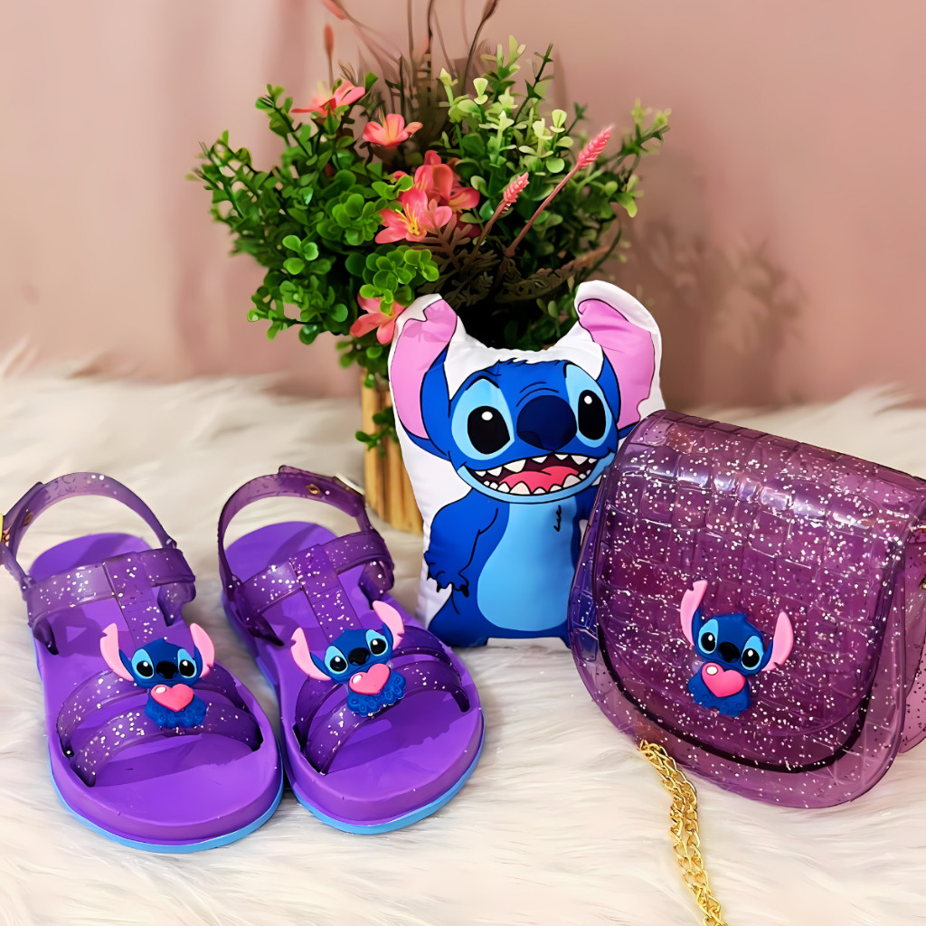 Kit Sandália Infantil Menina com Bolsinha Lançamento