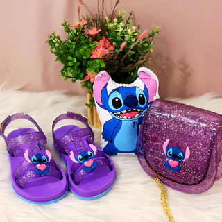 Kit Sandália Infantil Menina com Bolsinha Lançamento