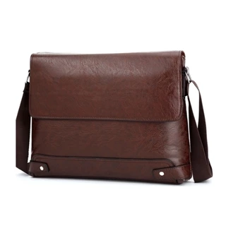 Jeep Bolsa Para Homem De Negócios Simples De Couro Macio O Ombro casual Em Cruz Pendurar Jipe retro