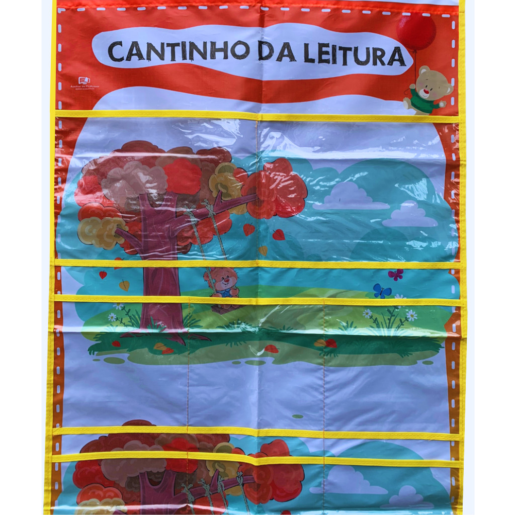 Painel Cantinho Da Leitura - Lona Plástica Reforçada