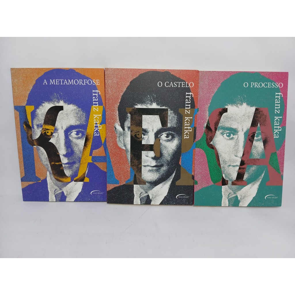 Coleção 3 Livros O Processo + O Castelo + A Metamorfose de Franz Kafka ...