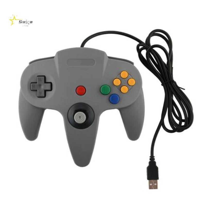 Awhrtwb Gaming Joypad Joy USB Gamepad Para Nintendo Game cube N64 64 PC Novo