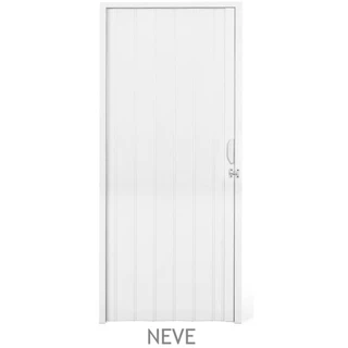 Porta Sanfonada PVC Plastilit 0,80x2,10m Branco Neve em Oferta na Shopee