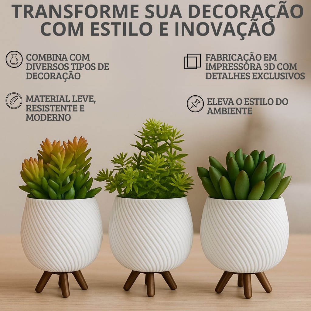 Vaso Cachepot Minimalista 3
