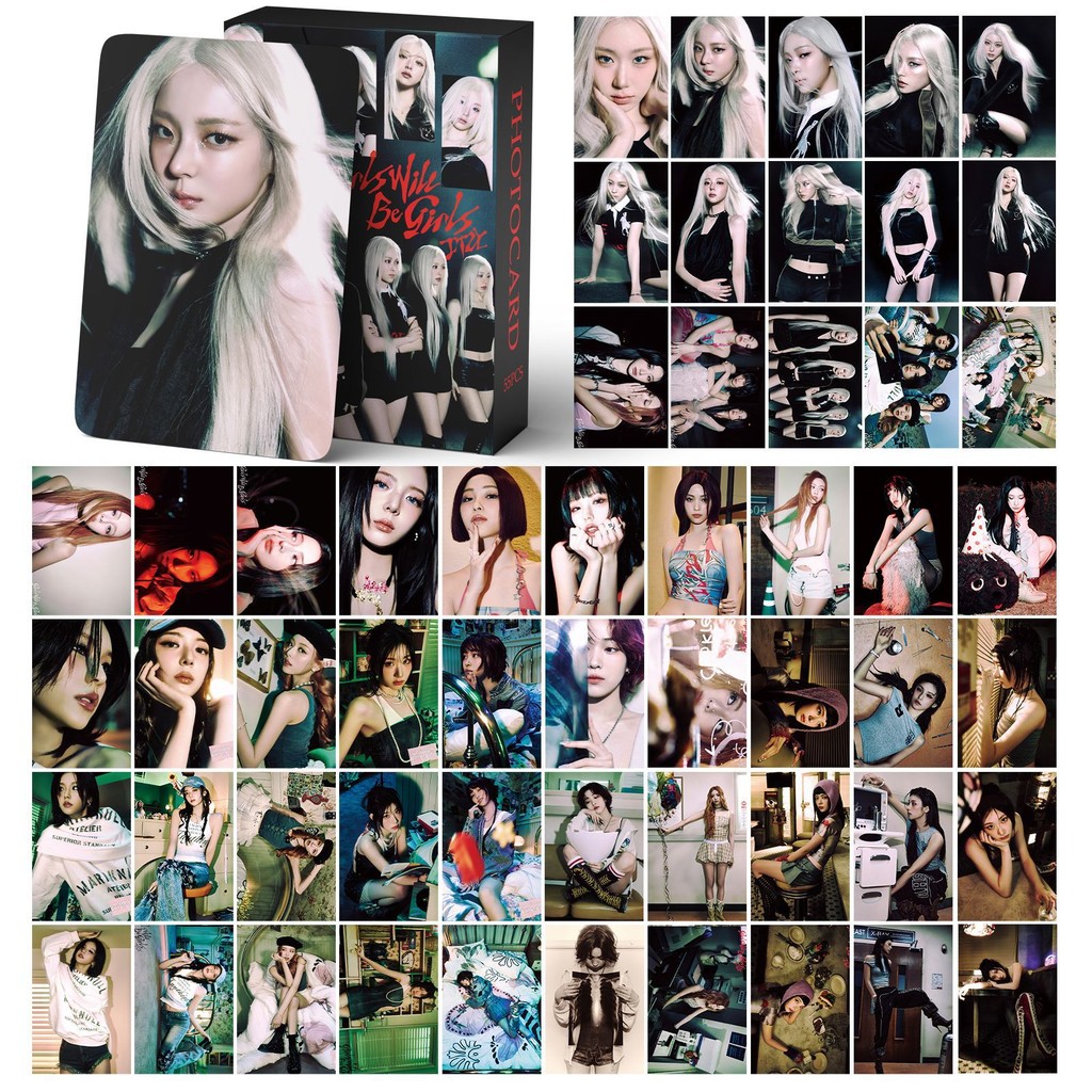 55 Pçs ITZY Ouro Lomo Cartões Algoritmo Álbum Photocards Lia Yuna