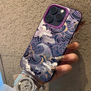 Capinha Capa Anti-impacto de auspicioso para iPhone xs max xr 7/8 13 14 15 16 12 11 pro max plus normal case