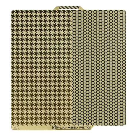 PEI Honeycomb Build Plate 257x257mm For Bambu Lab X1c X1 X1e P1p P1s A1 3d Pritner Upgraded Etching Technology Honeycomb Square Pattern Double Sided