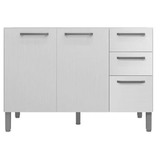 Balcão De Pia Mad Versalhes 120 Cm Branco Supremo - Kits Paraná