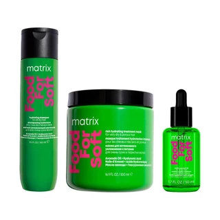 Kit Matrix Food For Soft Shampoo 300ml + Máscara 500ml + Óleo 50ml em Oferta na Shopee