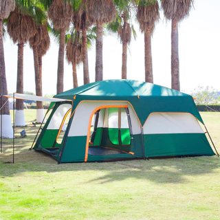 Tenda de acampamento extra grande para família, à prova d'água, adequada para 10 a 12 pessoas em Oferta na Shopee