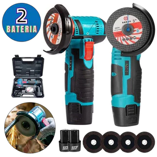 Esmerilhadeira Lixadeira Recarregável Sem Fio Portátil 2 baterias 12v Serra Mármore /fio Serra em Oferta na Shopee