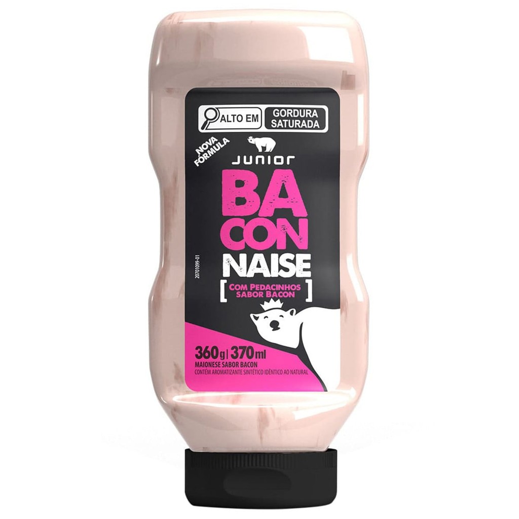 Maionese de Bacon Baconnaise Junior Frasco 360g | Shopee Brasil