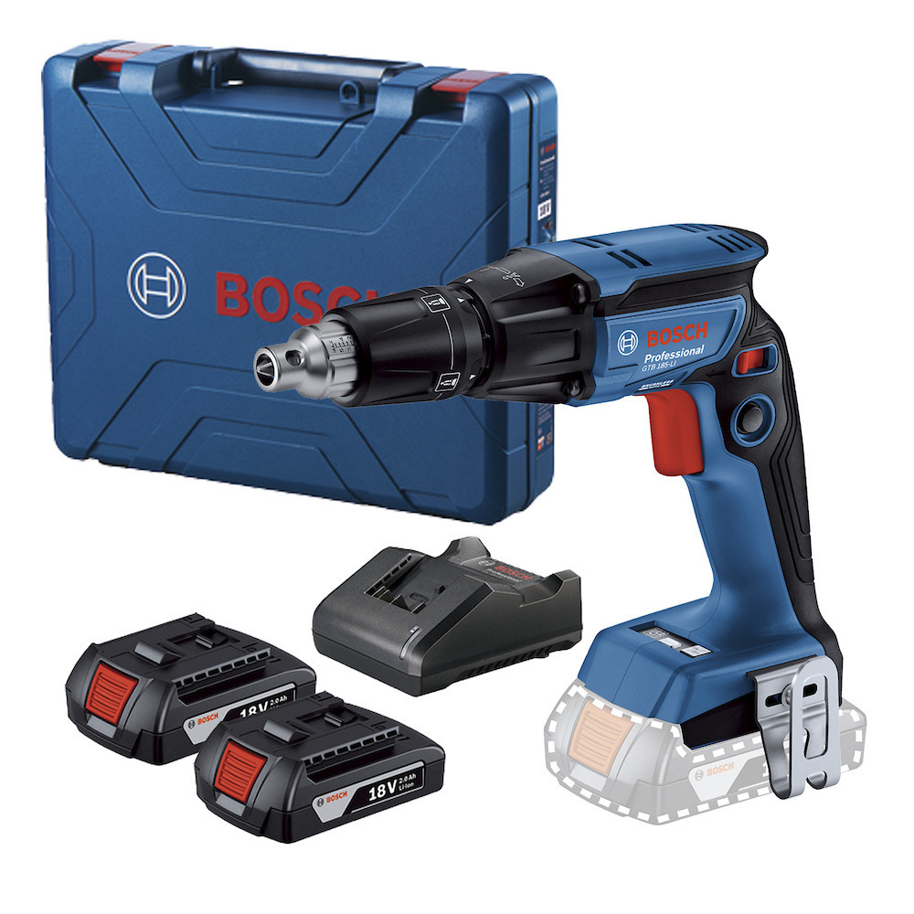 Parafusadeira Drywall Bosch Gtb 185-li Com 2 Baterias