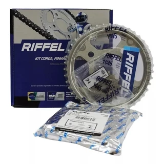Kit Relação Transmissão Tração Honda Titan Cg Fan 150 KS ES MIX ORIGINAL RIFFEL 2004 2005 2006 2006 2008 2009 2010 2011 201..