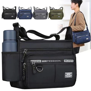 Mens saco de ombro único saco crossbody de negócios grande capacidade casual mochila esportiva