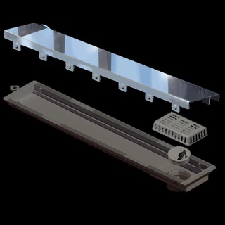 Ralo Versatile Tampa Inox Polida Linear 50cm em Oferta na Shopee