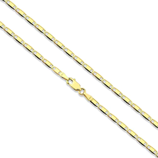 Corrente masculina piastrine 60cm 3mm 6.5 gramas ouro 18k em Oferta na Shopee