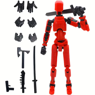 Boneca De Ação Multi-joint , Fantoches Com Várias Ações , Presente De Natal De Halloween De Graças (Boneco Feito À Mão Por Bricolage)