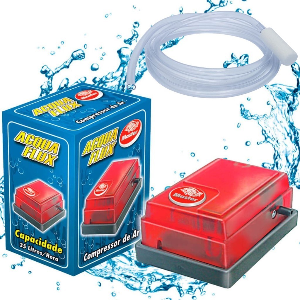 Compressor de Ar para aquário Master Acqua Flux 35 L/h | Shopee Brasil