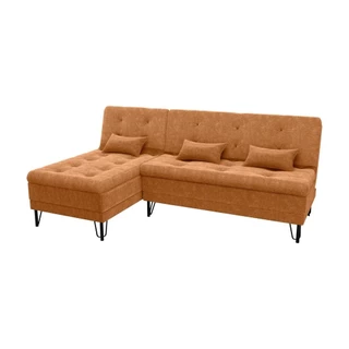 Sofá Cama e Chaise 3 lugares 200cm Nice Mostarda Matrix