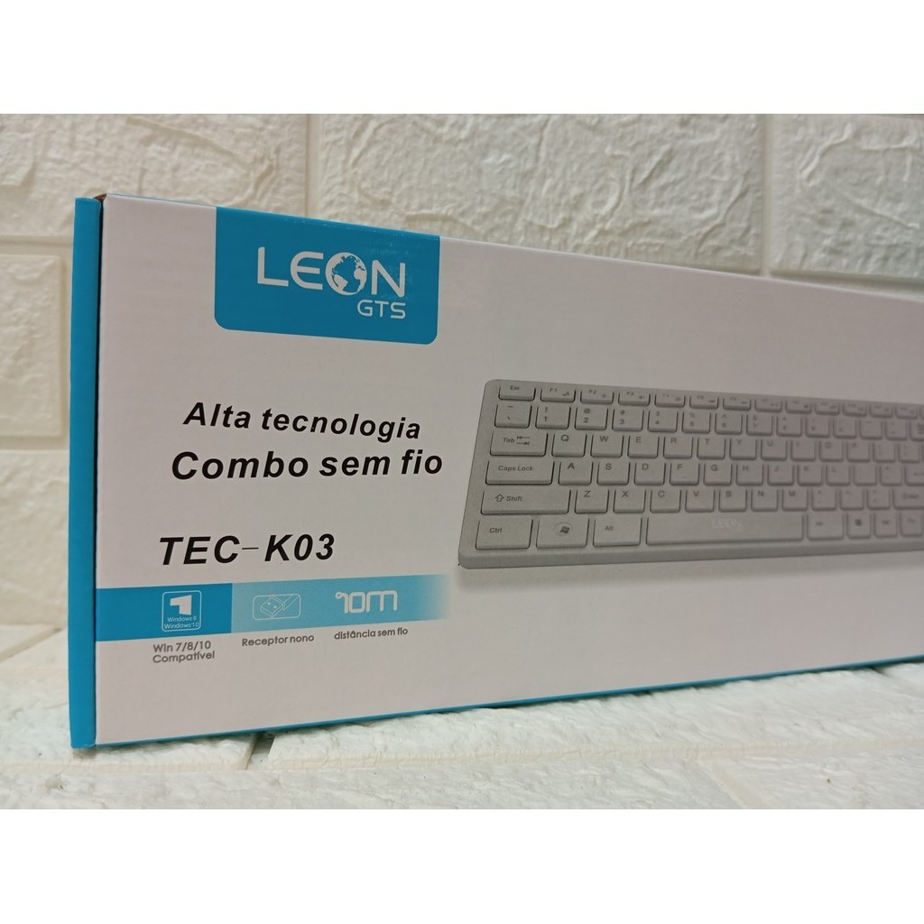 KIT TECLADO E MOUSE SEM FIO TEC-K03