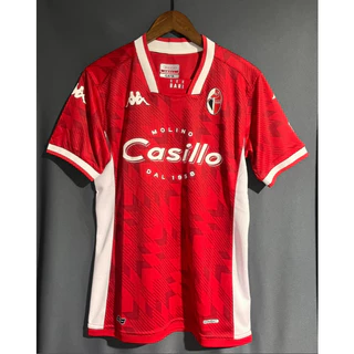 23-24 Bari Away Vermelho Tailândia Camisa de Futebol Esportes Top mangas curtas
