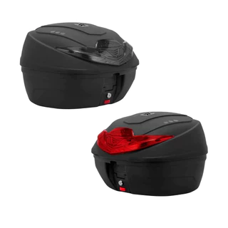 Baú Bauleto Moto Traseiro 35 Litros Smart Box 4 Universal Preto Lente Fumê/Vermelho - Pro Tork