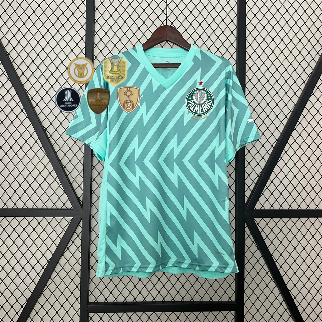 Camisa de futebol 24 /25 P-S Goalkeeper Camisa de manga curta para homens
