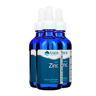 Kit 3x Trace Minerals Zinco Iônico Líquido 50mg 59ml Importado /Made in Usa