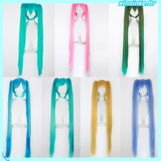 Peruca Anime cosplay cosplay Cabelo Hatsune Miku Cabelo Flor de Ameixa Chimoto Sakura Anime Clip Boca de Tigre Rabo de Pônei Duplo