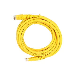 2X Cabo De Rede Rj45 2,5m Ethernet Patch Cord Cat6 Amarelo