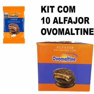 Kit Com 10 Alfajor Ovomaltine 40g Agua Na Boca