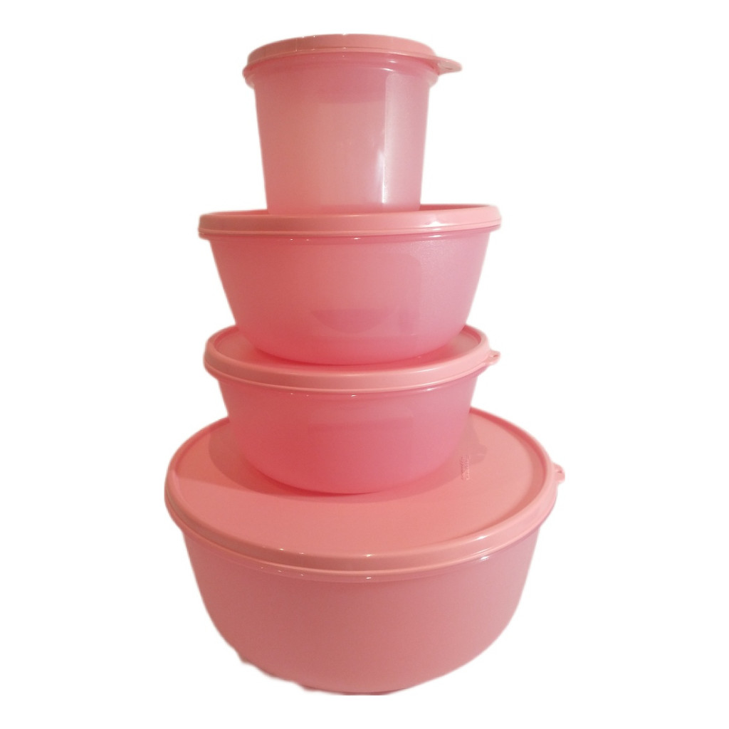 Kit Tigela Visual Rosa Tupperware | Shopee Brasil