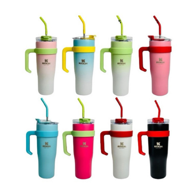 Copo da virginia stanley Térmico com alça 1200ml Com Isolamento De Aço Inox quente frio De Grande Capacidade Quencher - Copo Da Virginia