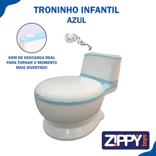 Troninho Infantil Azul com Som interativo, Penico Zippy Toys