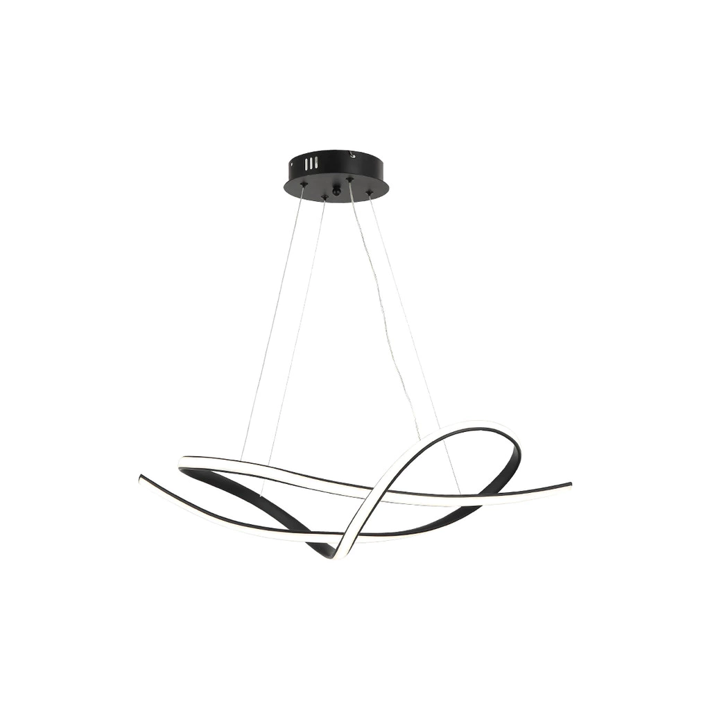 Lustre Pendente 50w 3 em 1 Led Maria 3000k/6500k Preto Avant