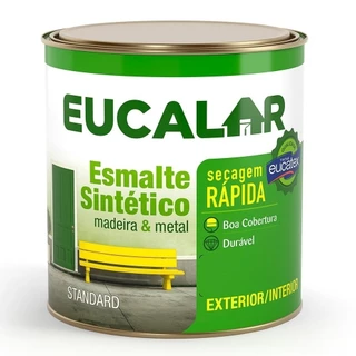 Tinta Esmalte Eucalar Brilhante 900ml Plátina em Oferta na Shopee