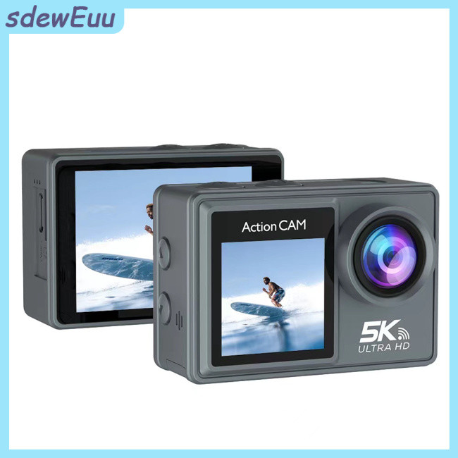 Action Camera EMPOTEC 5K 30FPS - 4K 60FPS, Foto 24MP, WiFi, Display Touch 2" E 1.44", Impermeabile 30m