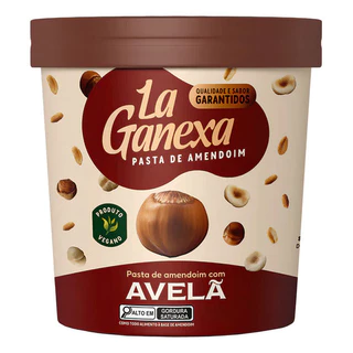 La Ganexa Pasta De Amendoim Integral Sabor Avelã Pote 1kg